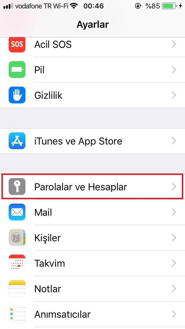 İphone Kurumsal Mail Kurulumu