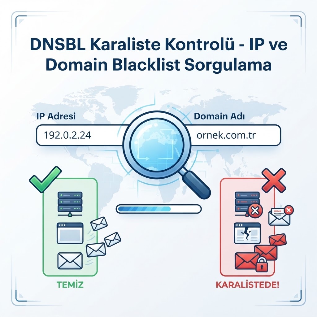 DNSBL Karaliste Kontrolü - IP ve Domain Blacklist Sorgulama