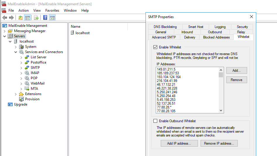 Mail Kara ve Beyaz Liste