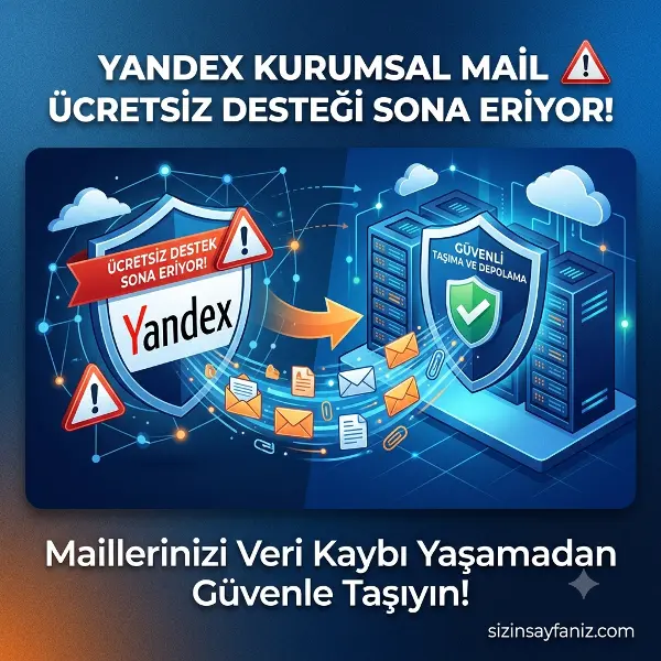 Yandex Mail Taşıma Yandex Kurumsal Mail Geçişi ve Yedekleme Hizmeti