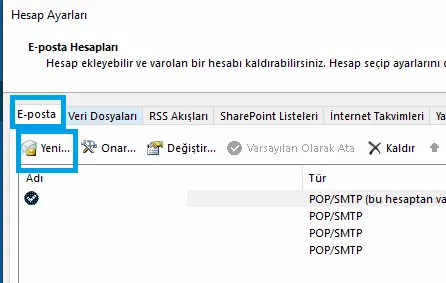 Outlook (Classic) Mail Kurulumu