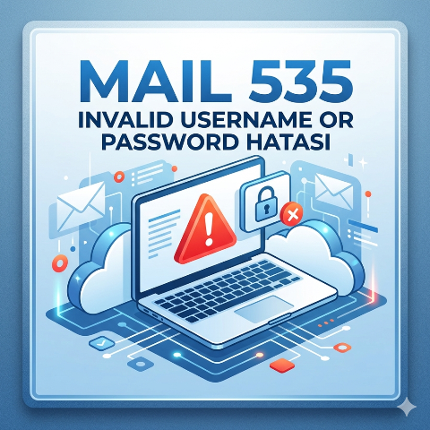 Mail 535 Invalid Username or Password hatası