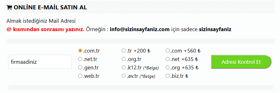 info lu mail adresi alma