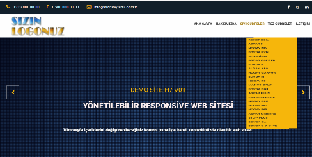 Tanıtım H7 web sitesi demosu