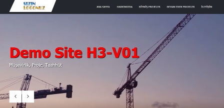 Tanıtım H3 web sitesi demosu