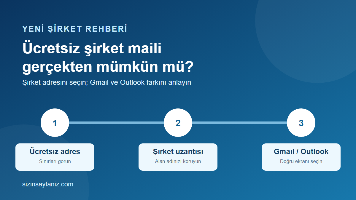 Ücretsiz Şirket Mail Adresi Alınır mı? Gmail ve Outlook Karar Rehberi